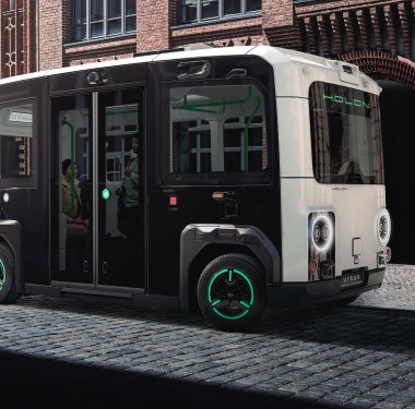 Der HOLON urban: vollelektrisch, barrierefrei und für den öffentlichen Verkehr der Zukunft konzipiert.