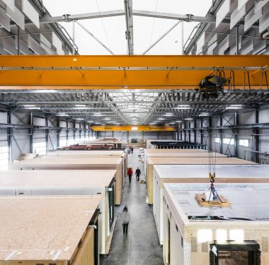 Produktion Holzsystembau, Geiger Gruppe