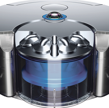 Der Dyson 360 Eye mit 360° Vision System ermöglicht eine intelligente und effiziente Navigation