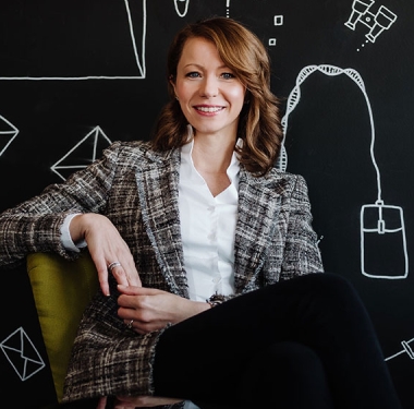 Prof. Dr. Heike Hölzner, Professorin für Entrepreneurship und Mittelstand an der HTW Berlin sowie wissenschaftliche Leiterin der Sirius Minds GmbH (© HTW Berlin/Alexander Rentsch)