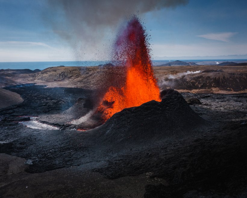 Vulkanische Aktivität – in Island alltäglich, Foto: Hermann Helguson