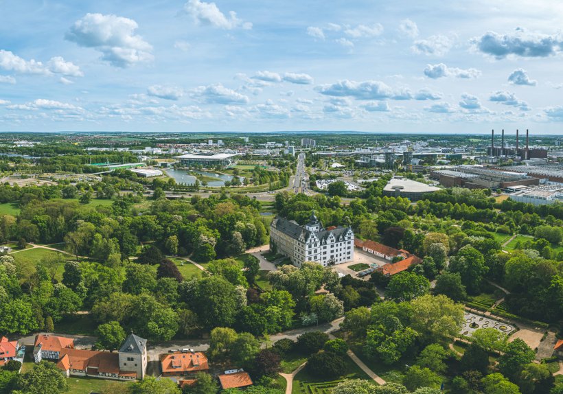 Wolfsburg von oben