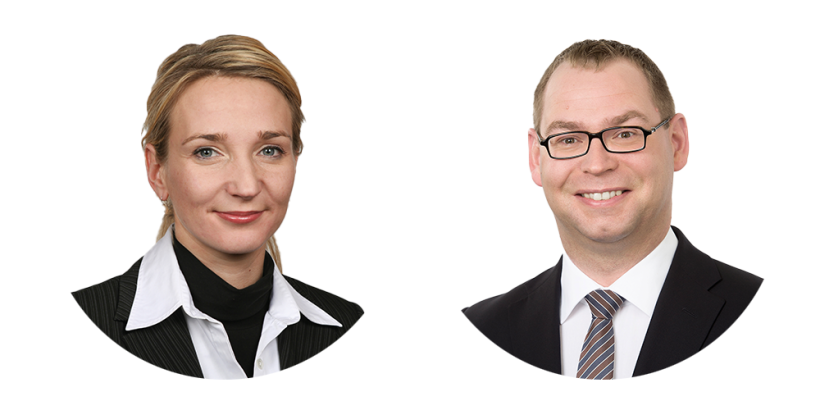 Andrea Kämmler-Burrak, Expertin für Performance Management und Corporate Sustainability, Horváth München und Sven Auert, Experte für Green Transformation, Horváth Berlin