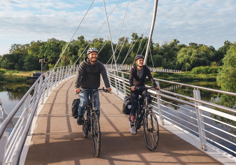 Tiergartenbrücke am Elberadweg