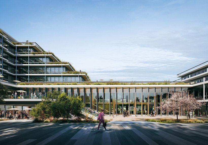 Büro der Zukunft: Eine neue Business-Community im neuen Eisbachviertel fördert Kollaboration und Innovation. Büro der Zukunft: Eine neue Business-Community im neuen Eisbachviertel fördert Kollaboration und Innovation.
