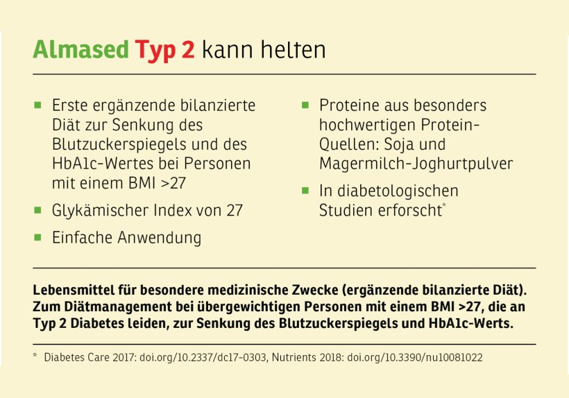 Almased Typ 2 kann helfen!