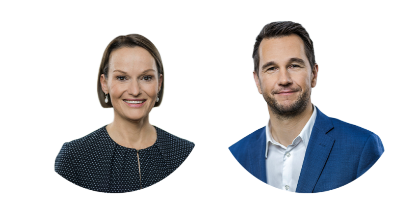 Dr. Dorothee Brakmann (Commercial Lead Onkologie und Hämatologie) und Christian Hilmer (Leiter Marktzugang und  Erstattung), Mitglieder der Geschäftsleitung von Janssen Deutschland