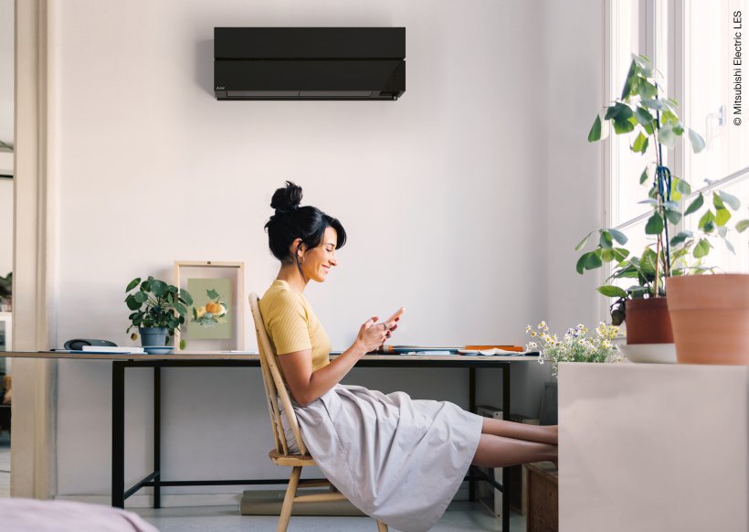 Wohlfühlklima fürs ganze Jahr – mit Luft/Luft-Wärmepumpen der M-Serie. © Mitsubishi Electric