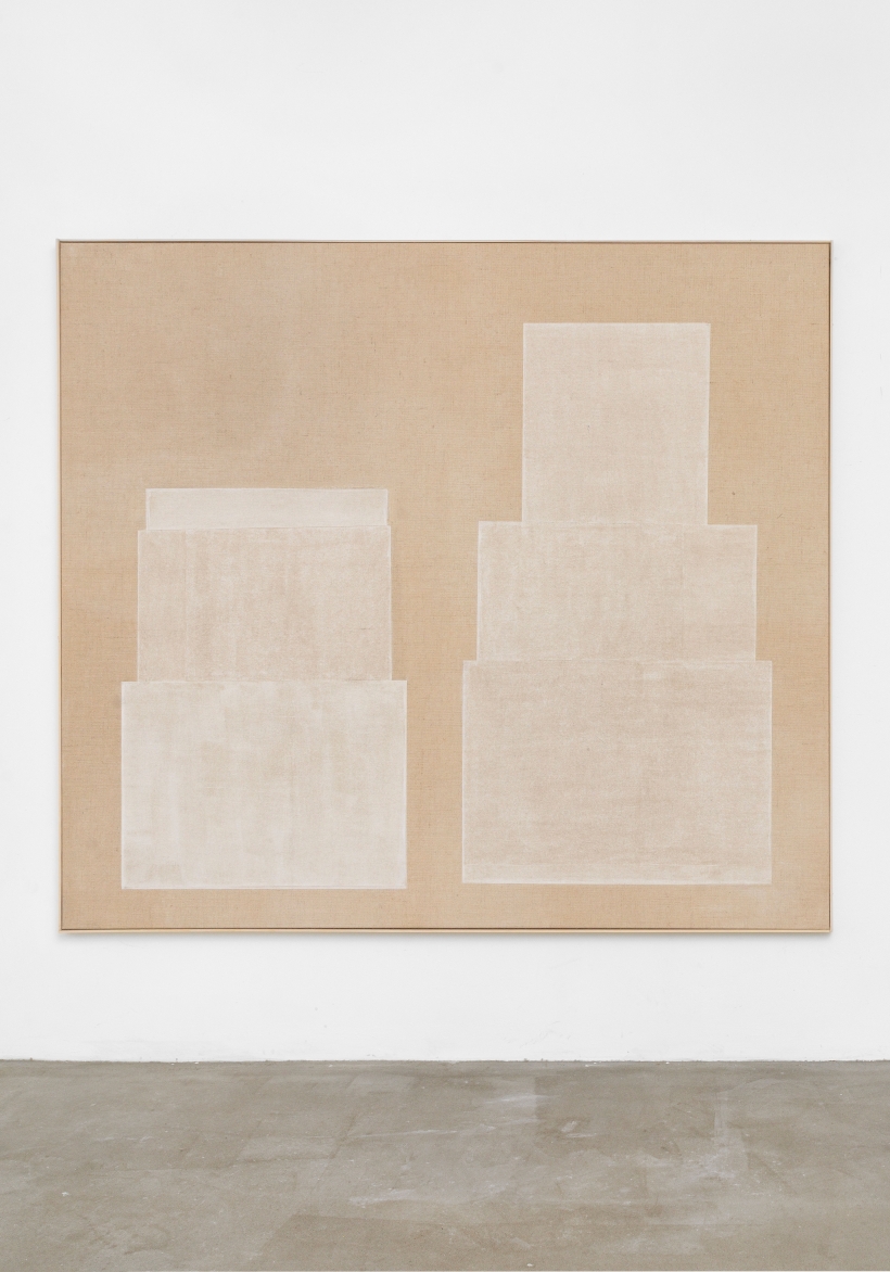 Famiglia I, Papier auf Jute, 170 x 190 cm, 2020