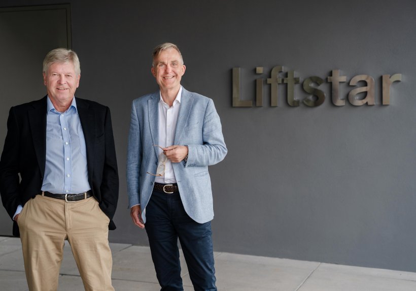 Stefan Seick (l.), geschäftsführender Gesellschafter der Liftstar-Gruppe und Geschäftsführer Hartmut Bulling.