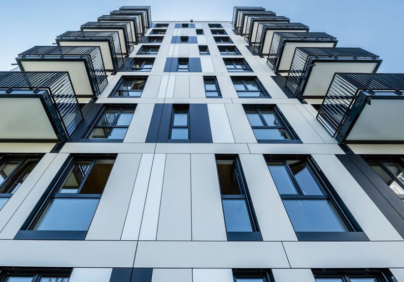 Hardie® Panel Fassadenverkleidung und fermacell® Gipsfaserplatten an und in einem Wohngebäude in der Nähe von Koblenz