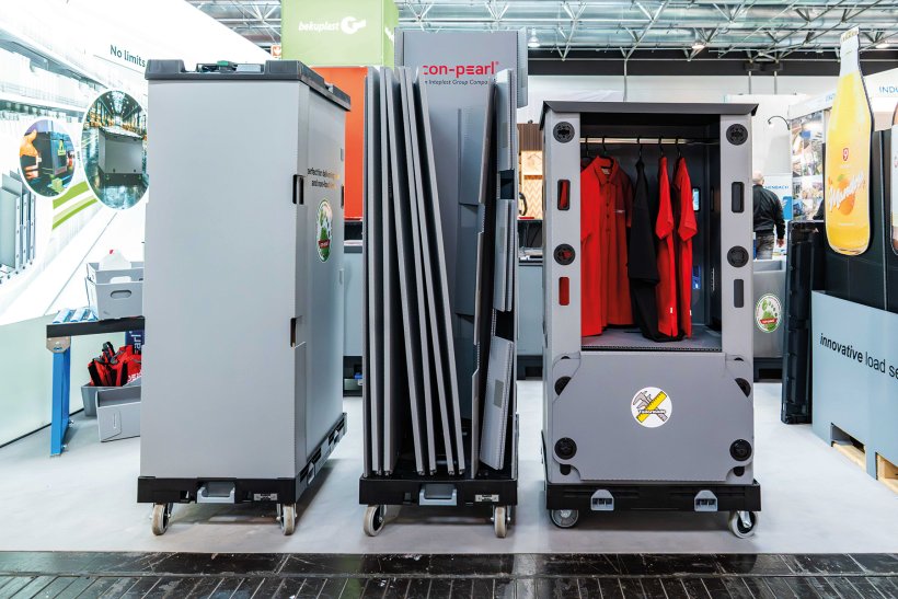 Fashion-Container auf Rollen für Transport hängender Ware