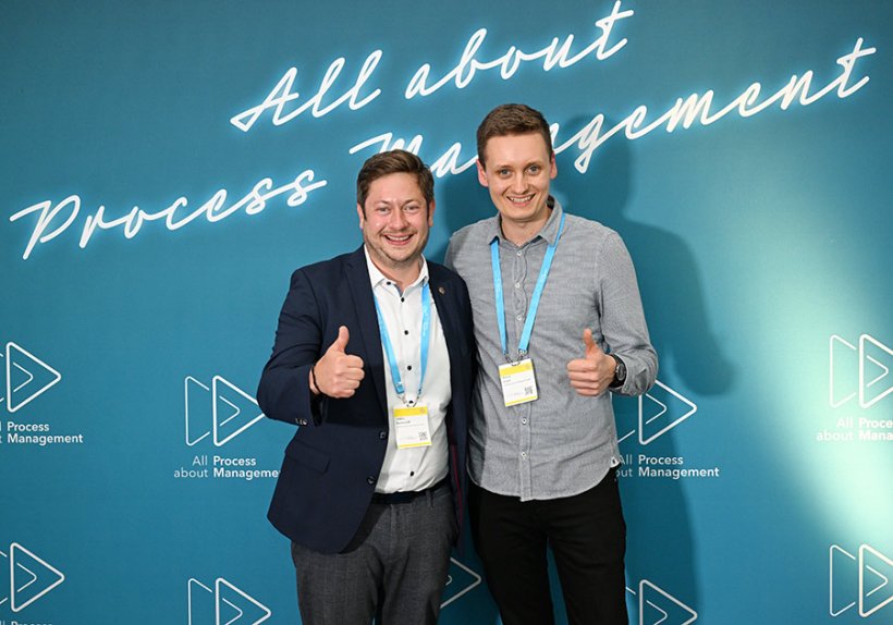 Stefan Bantscheff und David Glock sind als Prozessmanager bei der Messe Stuttgart tätig und organisieren das Event.