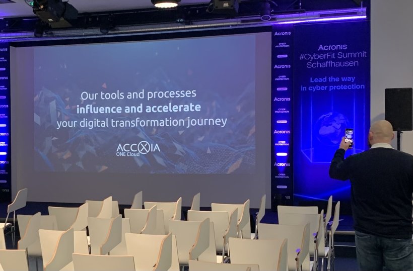 Accxia präsentiert auf dem Acronis Cyber Fit Event in Schaffhausen 2022