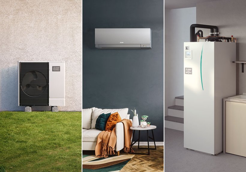 Lösungen mit Zukunft: die Wärmepumpen-Vielfalt von Mitsubishi Electric. 