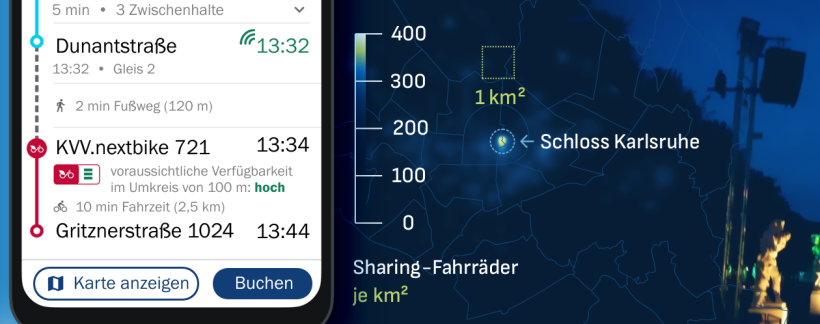 Künstliche Intelligenz soll Umstiege zwischen unterschiedlichsten Verkehrsmitteln zuverlässig vorhersagen – und jeden Weg an die individuellen Bedürfnisse der Reisenden anpassen Foto: DAKIMO-Projekt. Künstliche Intelligenz soll Umstiege zwischen unterschiedlichsten Verkehrsmitteln zuverlässig vorhersagen – und jeden Weg an die individuellen Bedürfnisse der Reisenden anpassen Foto: DAKIMO-Projekt.