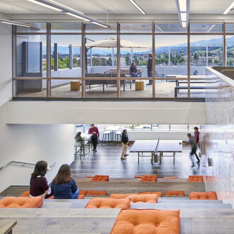 Neue Arbeitswelten fordern innovative Bürokonzepte. Workday Headquarter, Pleasanton, Kalifornien