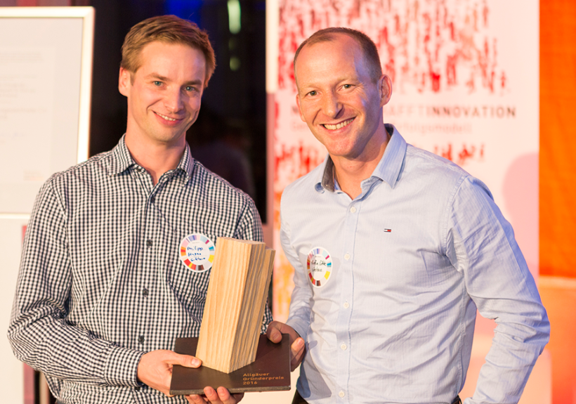 Philipp Hasse und Martin Löhle, Gründer des Start-ups sitehero GmbH und Gewinner des Allgäuer Gründerpreises 2016 Philipp Hasse und Martin Löhle, Gründer des Start-ups sitehero GmbH und Gewinner des Allgäuer Gründerpreises 2016
