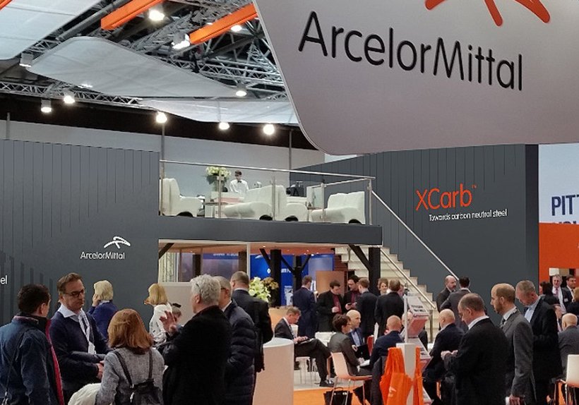 Am Messestand der Zukunft: Mit XCarb™ geht ArcelorMittal den Weg in die klimaneutrale Stahlherstellung. 