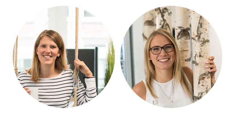 von links nach rechs: Nina Rahm und Daniela Poost