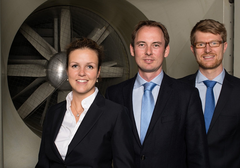 Katharina Kreitz, Dr. Christian Haigermoser und Florian Wehner Geschäftsführer der Vectoflow GmbH