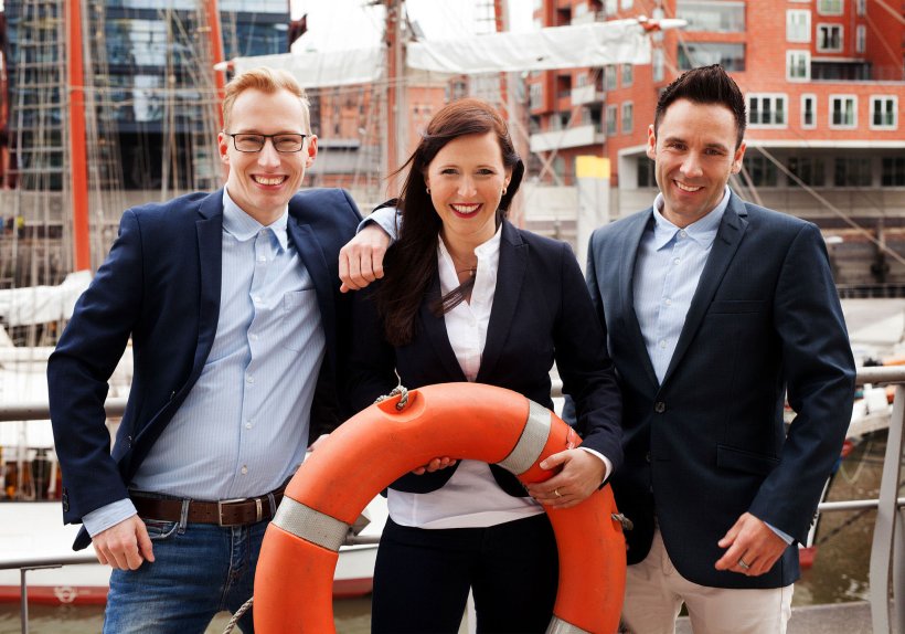 Sascha Zielinski, Saskia Gerber und Söhnke Mücke, die Gründer von IVARIO 