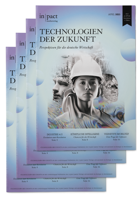 Cover Slider "Technologien der Zukunft – Perspektiven für die deutsche Wirtschaft"