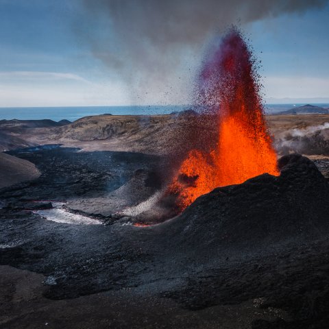 Vulkanische Aktivität – in Island alltäglich, Foto: Hermann Helguson
