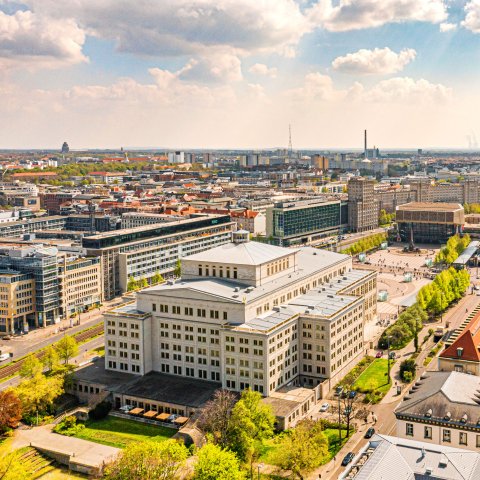 Blick über den Leipziger Augustplatz. © Philipp Kirschner
