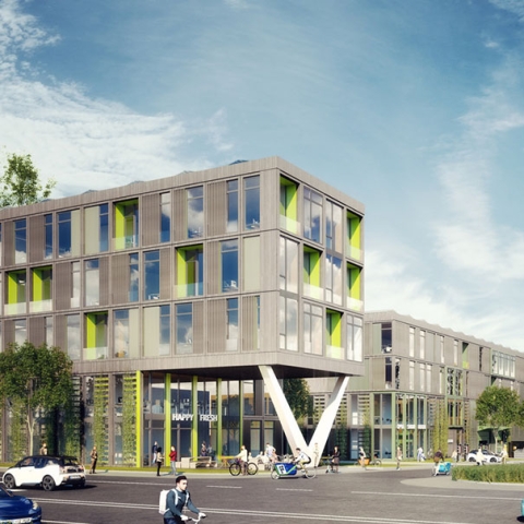 Werkstätten, Büros und Wohnen unter einem Dach – ecoPARKS schafft Quartiermodelle in enger Abstimmung mit der Kommune.