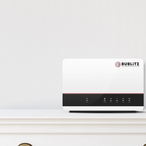 Die Bublitz-Alarmanlage verbindet klares Design mit zuverlässiger Sicherheit.